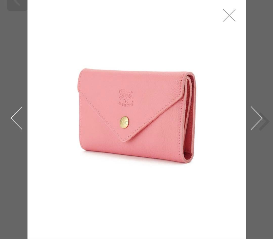 IL BISONTE ピンク 三つ折り財布　イルビゾンテ　デイジーピンク　限定色