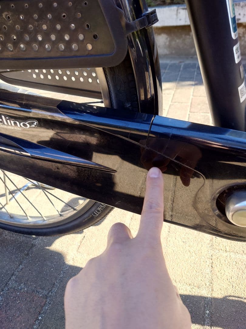 ブリヂストン　アンジェリーノ　 チャイルドシート付き 自転車