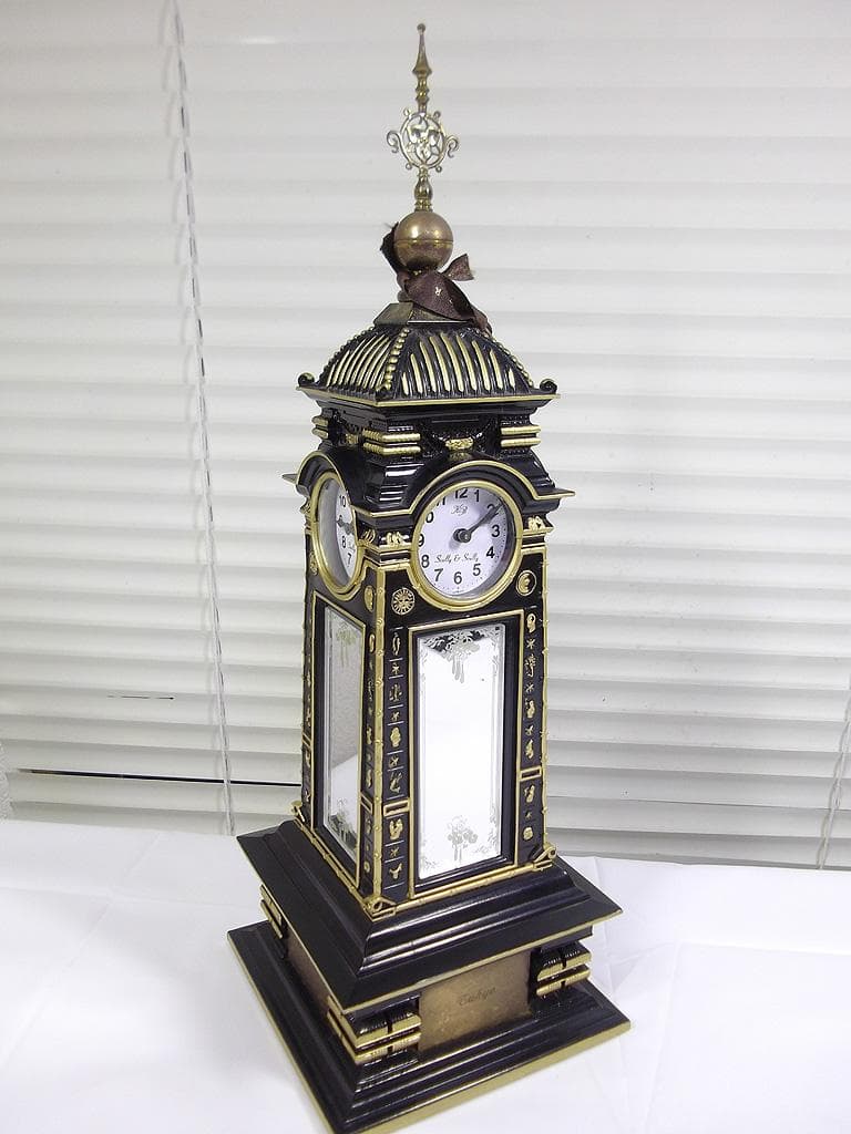 時計台 ４面世界時計　スカリー＆スカリー ワールドクロック 置時計 クオーツ