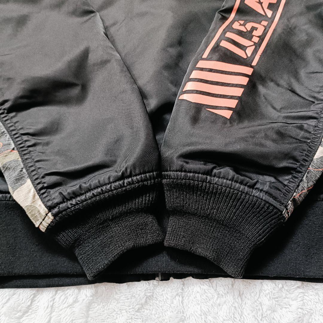 AVIREX リメイク COMBINATION MA-1 ブラック M