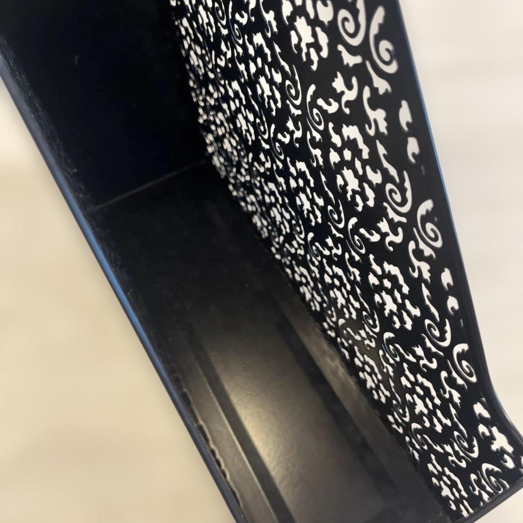 Francfranc グラマラスシリーズ 4点セット 黒 マガジン 収納 レター