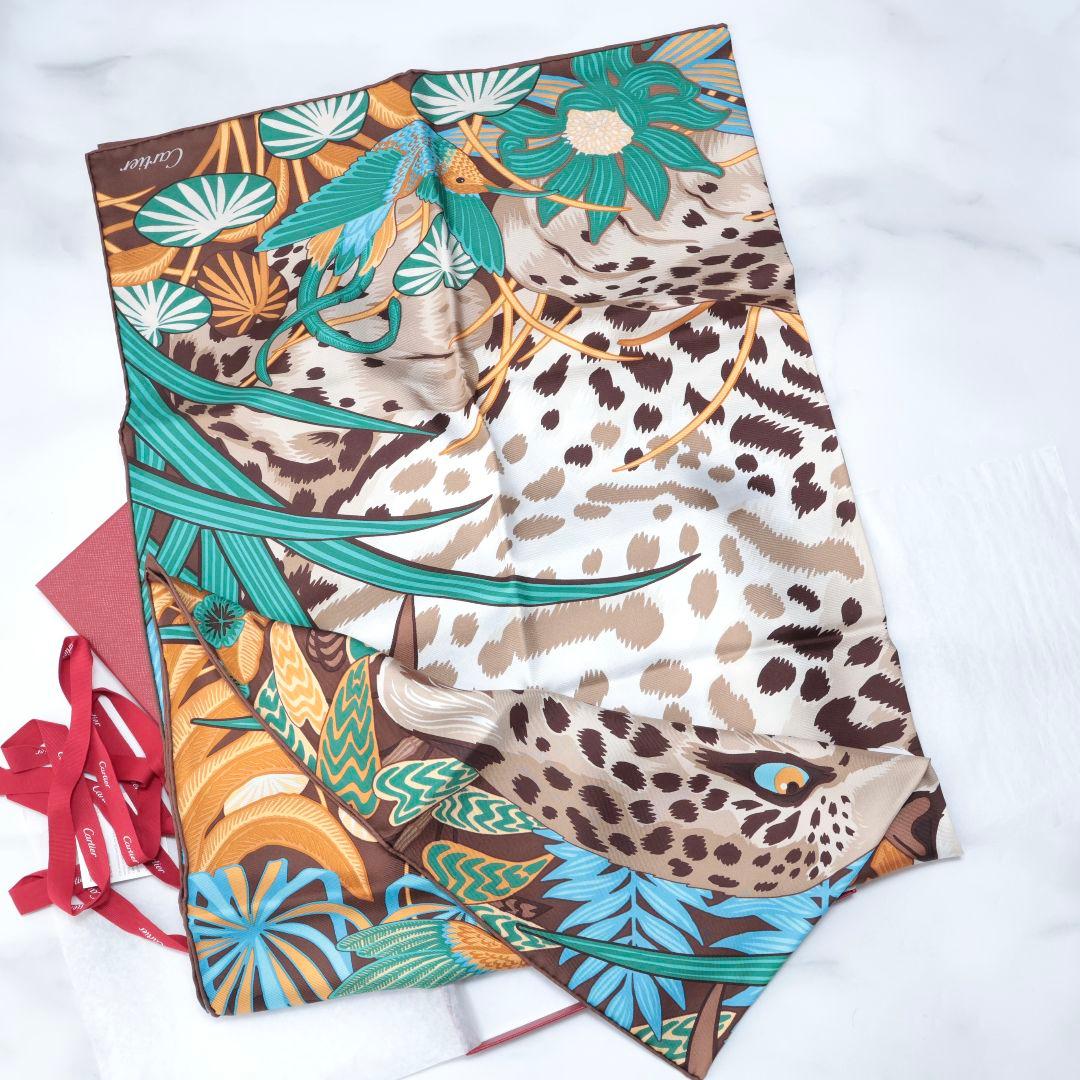 未使用 カルティエ スカーフ 90