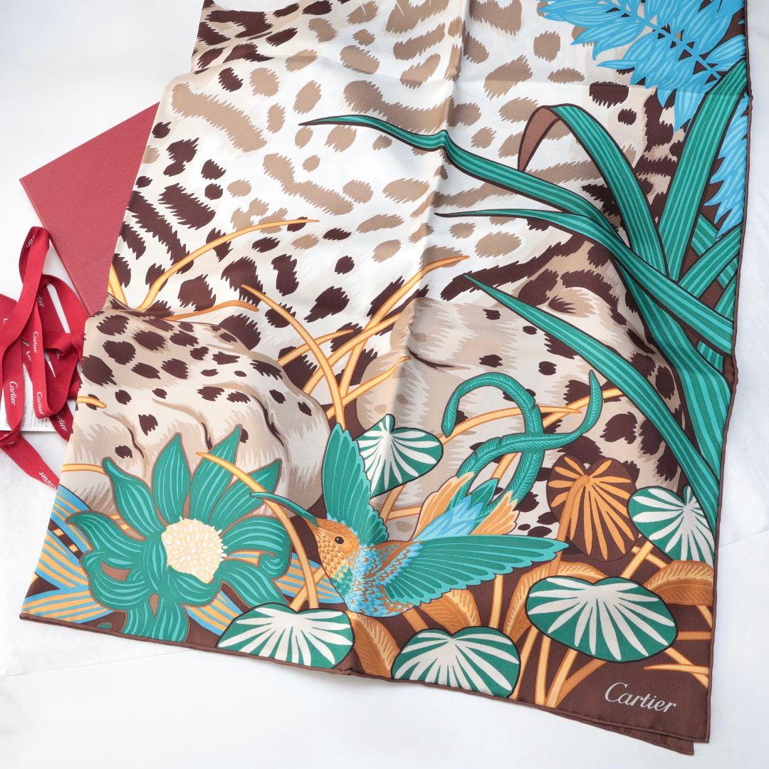 未使用 カルティエ スカーフ 90