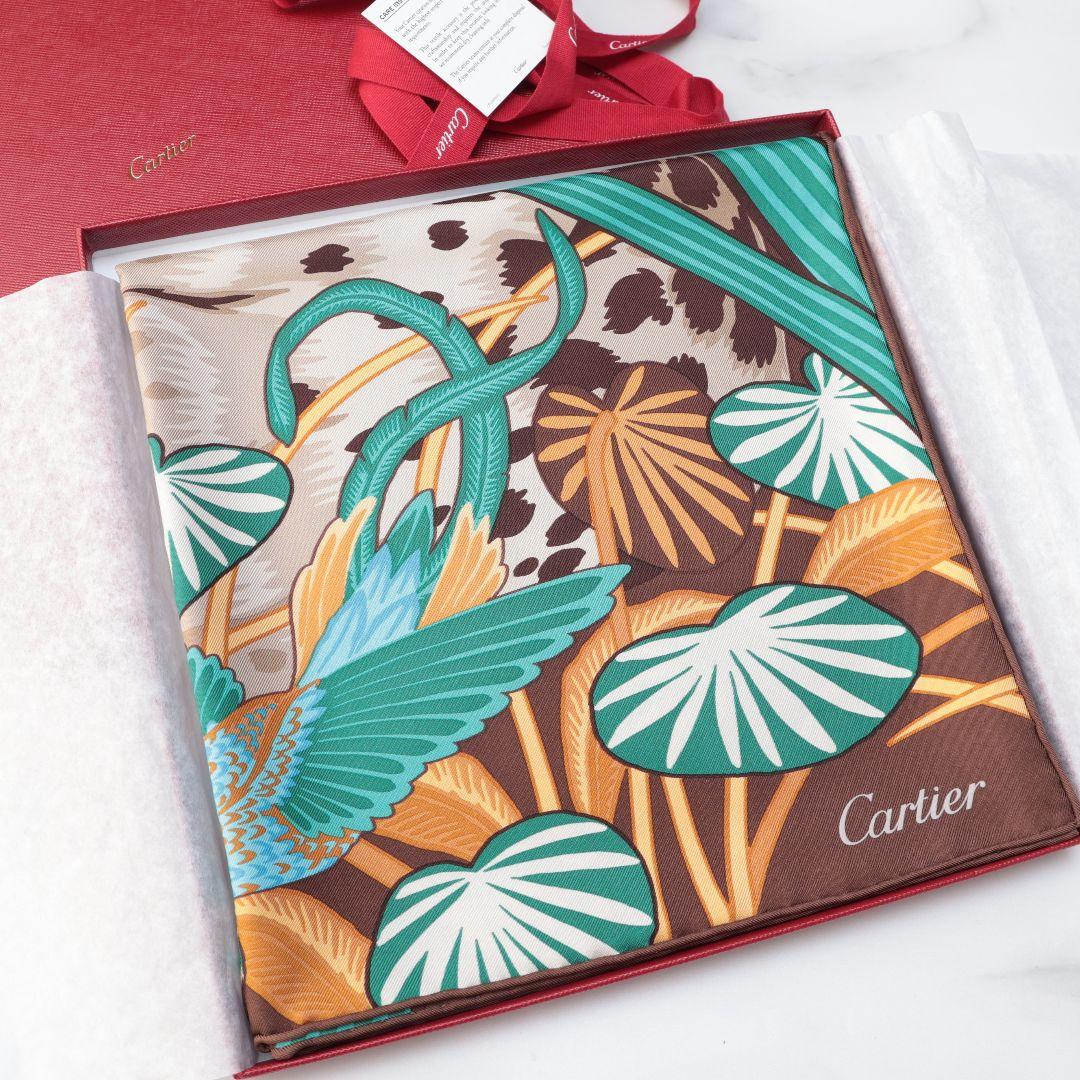 未使用 カルティエ スカーフ 90