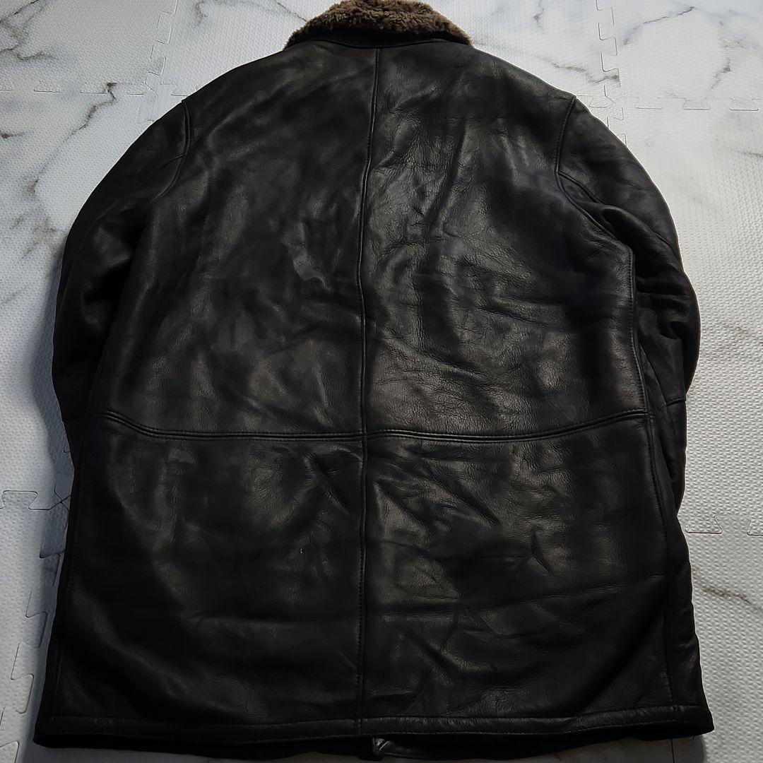 最高級メリノラム使用✨HUGO BOSS レザージャケット リアルムートン 黒