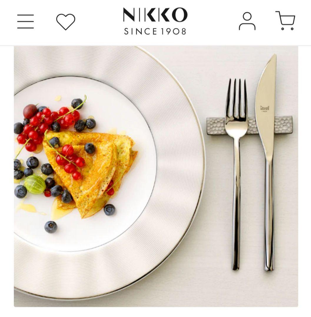 【未使用】NIKKO　ニッコー エリートモダン プレート シルバー ２４ｃｍ