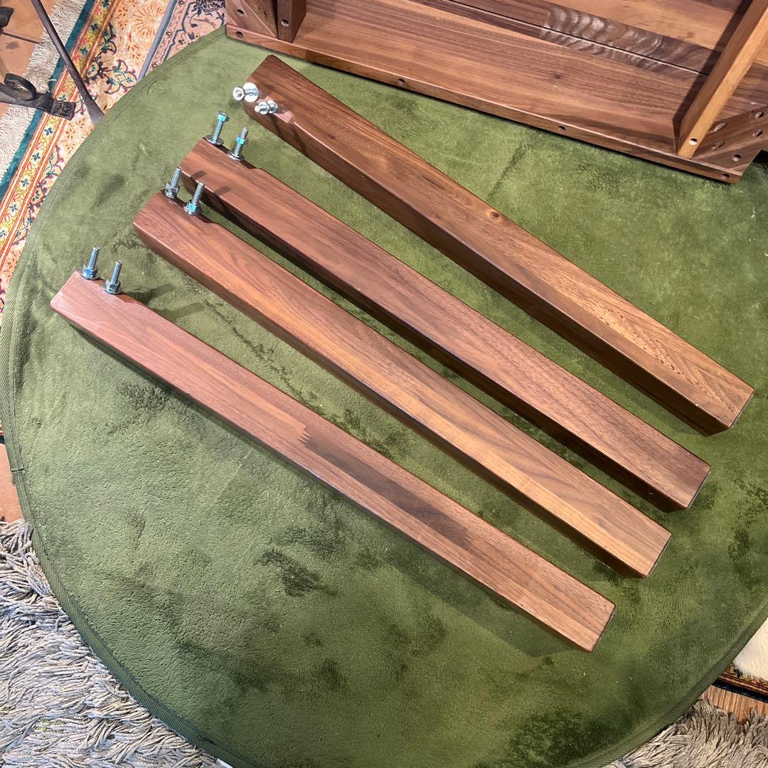 Sale 無印良品　ウォールナット材無垢　引き出し付き　コンパクトテーブル