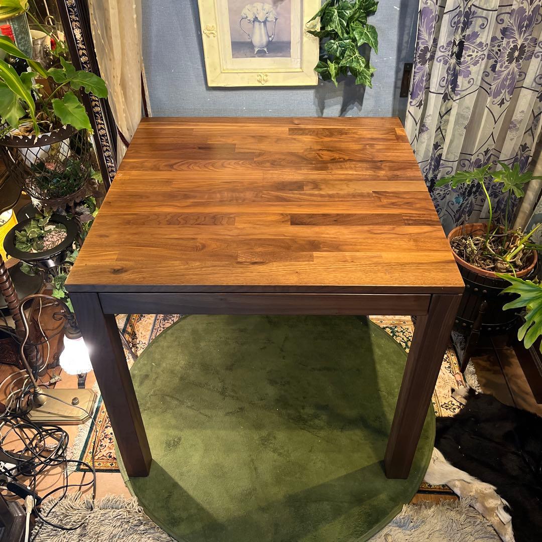 Sale 無印良品　ウォールナット材無垢　引き出し付き　コンパクトテーブル