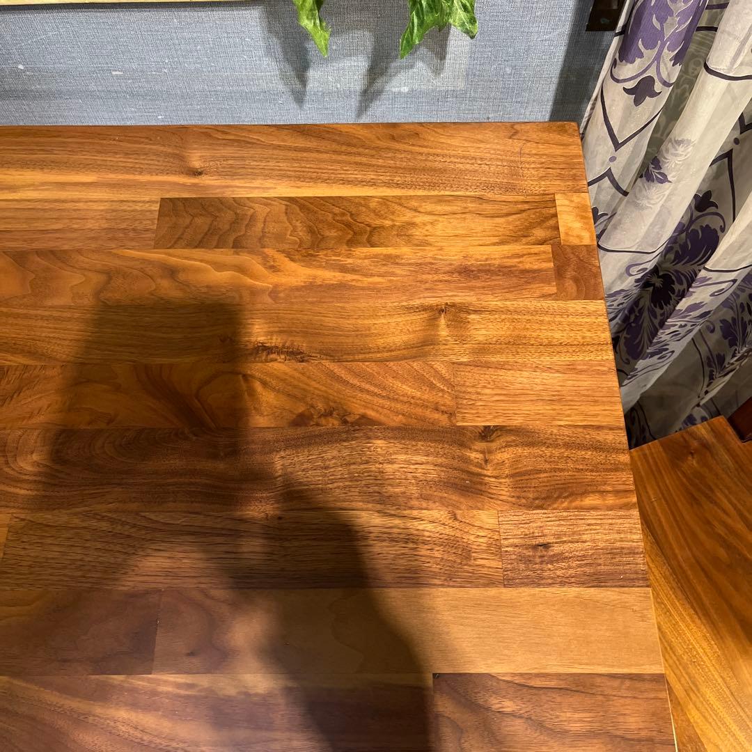 Sale 無印良品　ウォールナット材無垢　引き出し付き　コンパクトテーブル