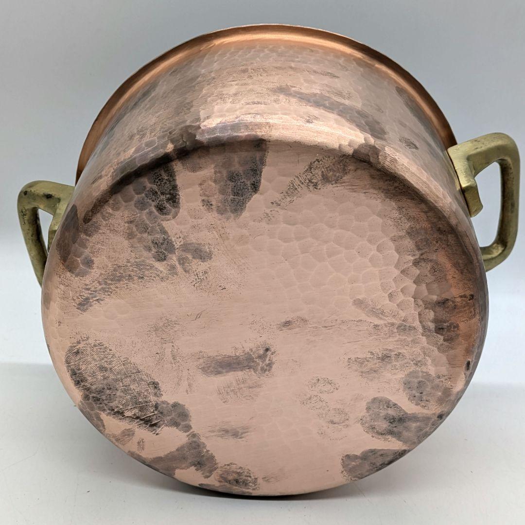 新光堂 新槌起銅器 両手鍋 二十糎 20cm 3.8l 煮物鍋 SN-11