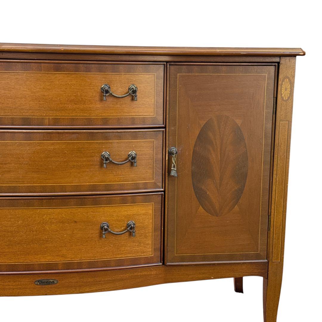 アンティーク 輸入家具 おしゃれ 家具 マホガニー 象嵌 イタリア家具 東海家具