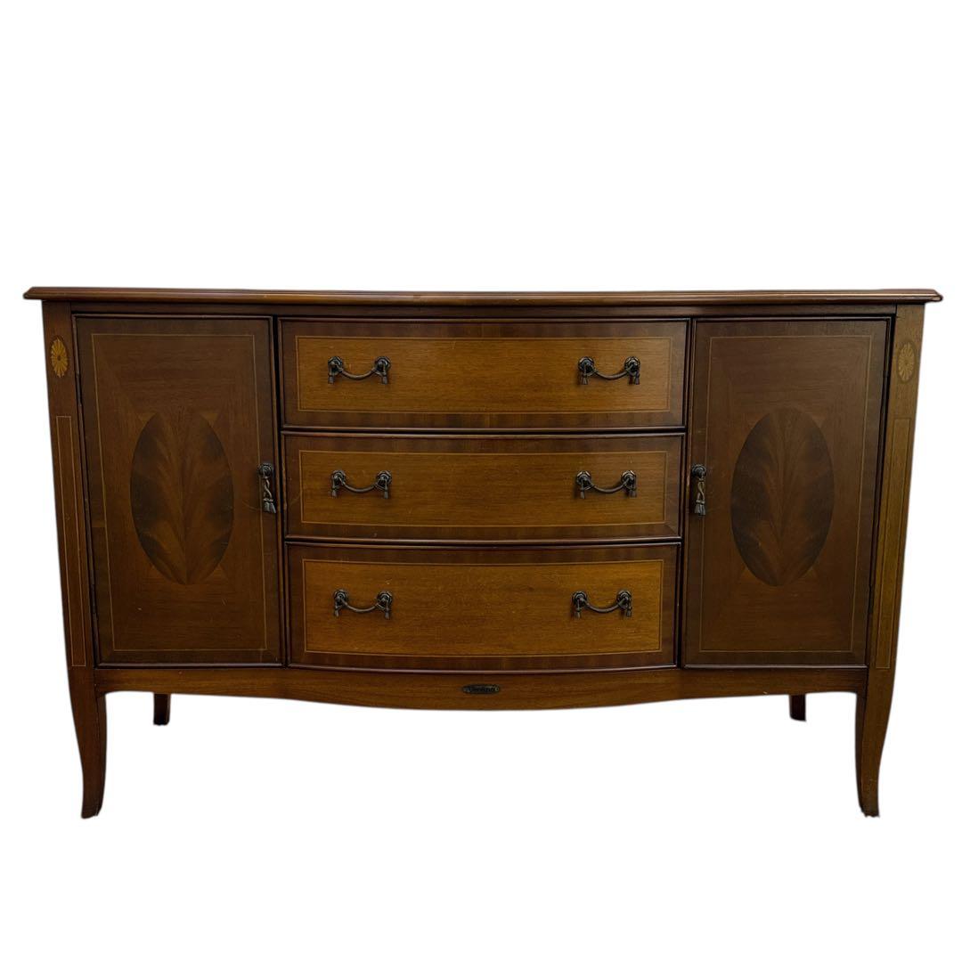 アンティーク 輸入家具 おしゃれ 家具 マホガニー 象嵌 イタリア家具 東海家具