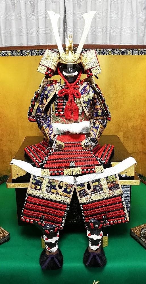 五月人形／京都島津製／三段飾り／鎧・兜／3段飾り