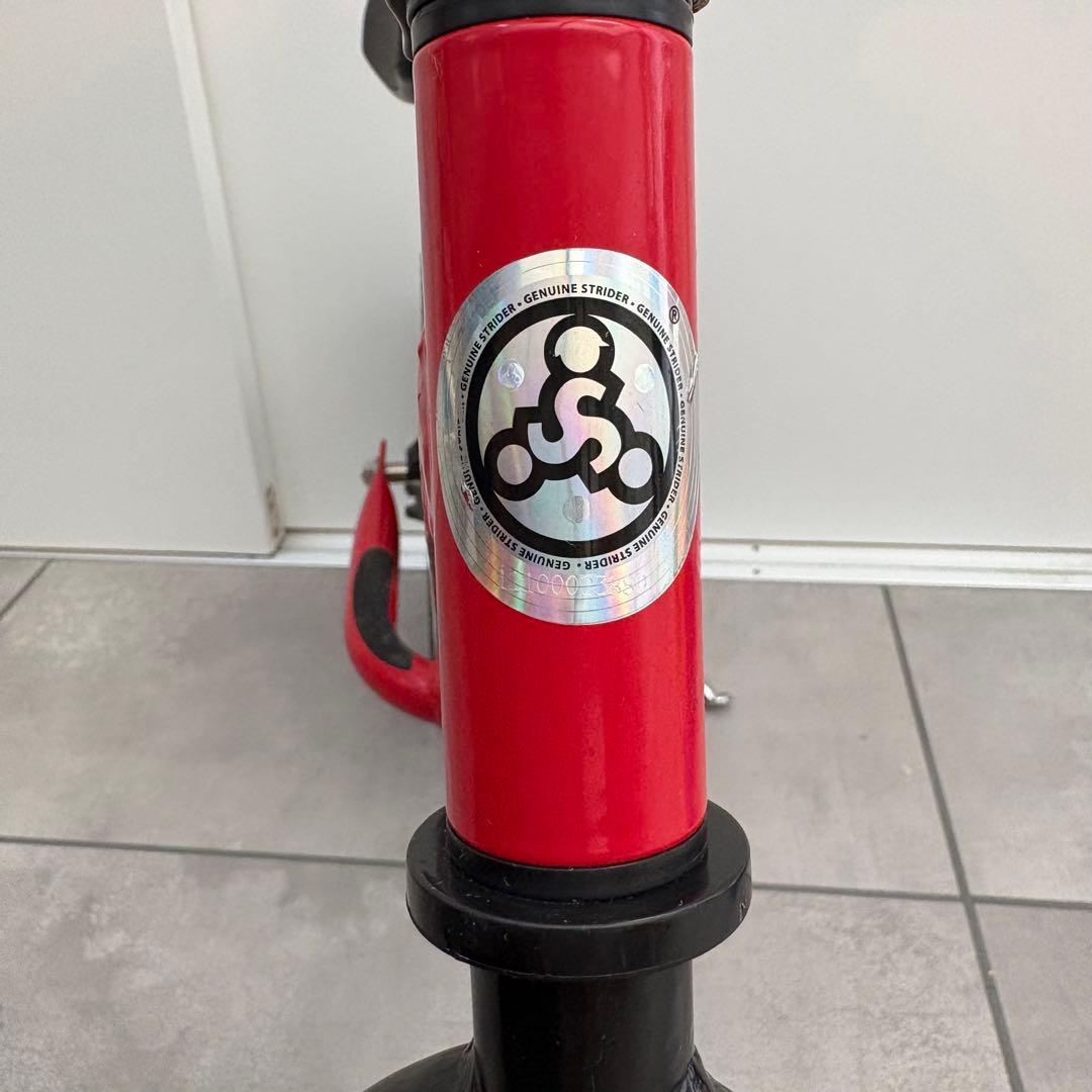 【美品】STRIDER 12 バランスバイク 赤　スポーツタイプ　レッド