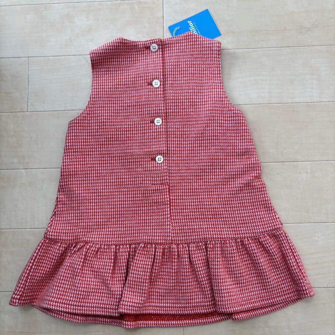 【新品未使用❣️】familiar ファミリア ジャンパースカート ブラウス 80