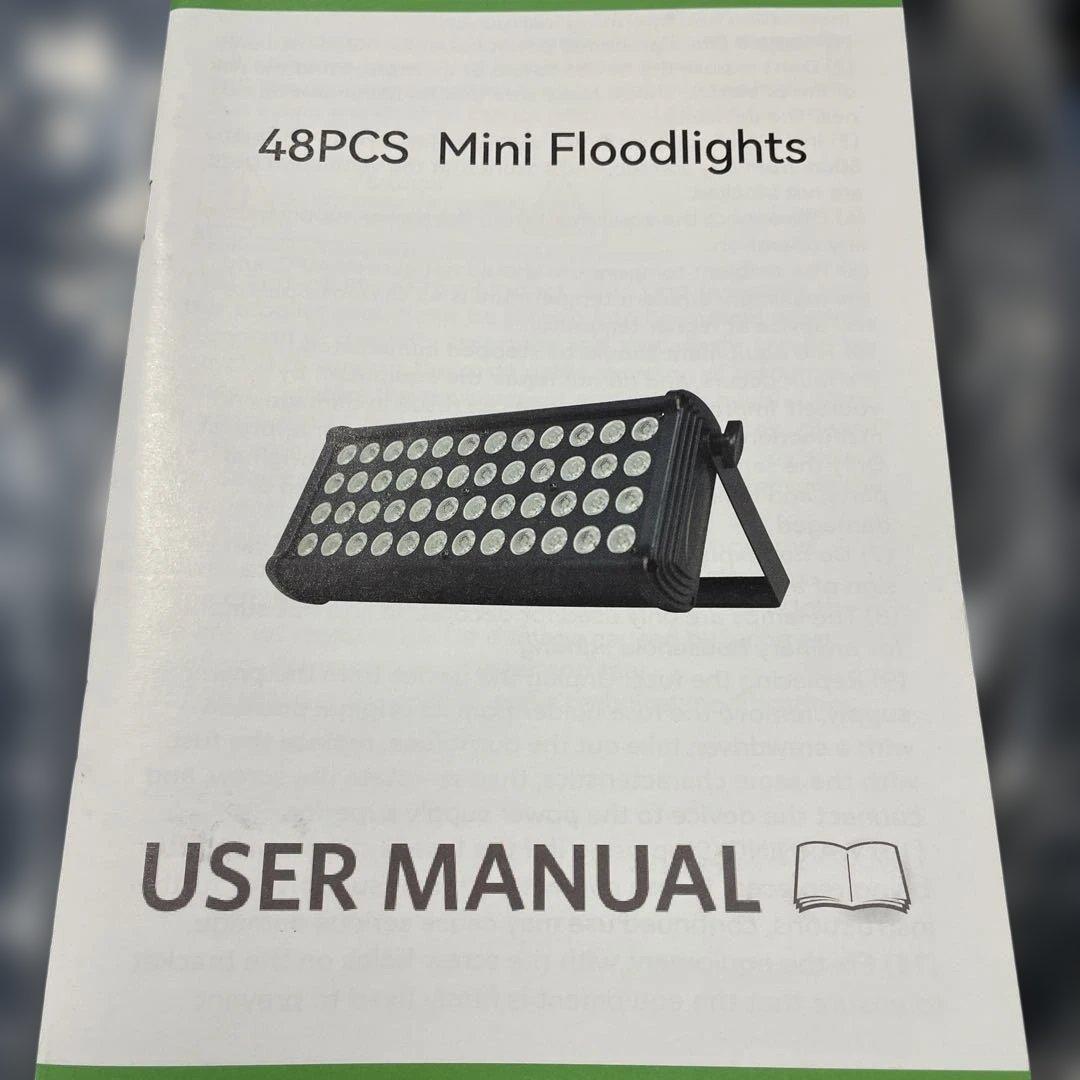 48PCS Mini Floodlights ユーザーマニュアル付き