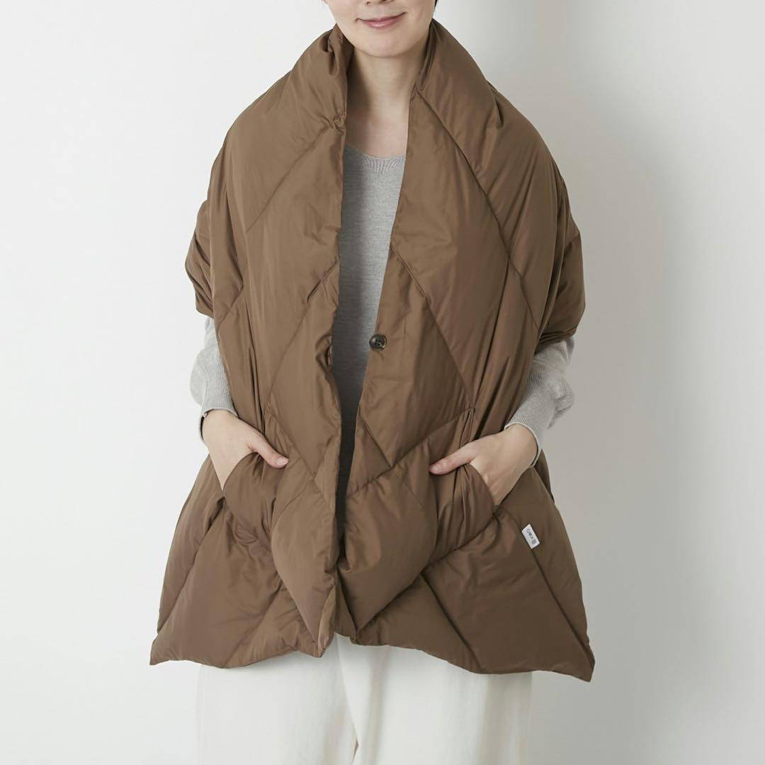 KWD ダウンショール グリーンダウン