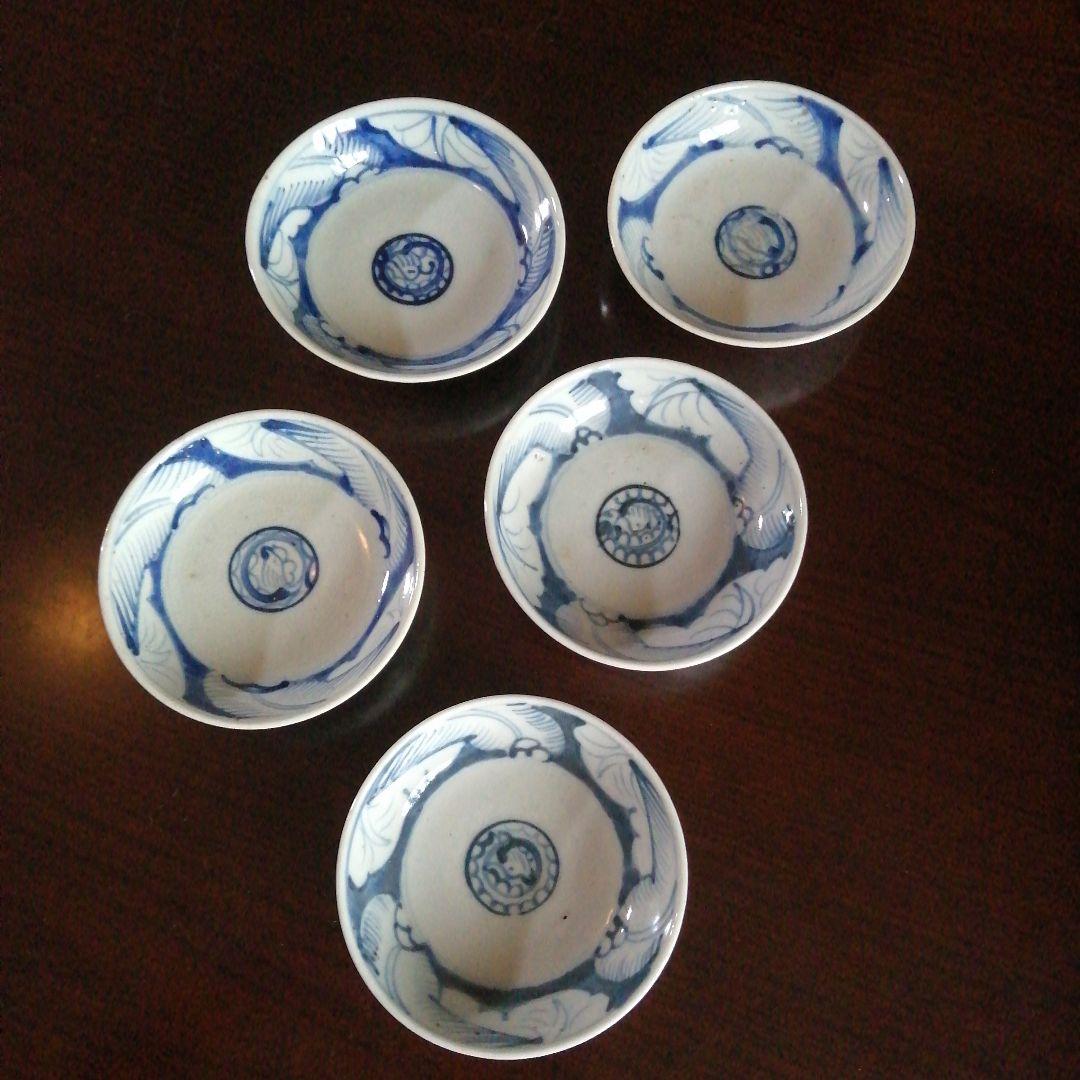 古伊万里　くらわんか碗　5客　14cm　江戸後期