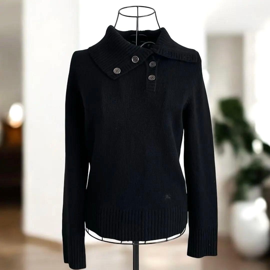 BURBERRYLONDON バーバリーロンドン ニット カシミヤ黒1レディース