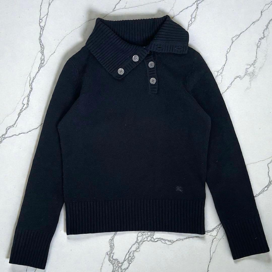 BURBERRYLONDON バーバリーロンドン ニット カシミヤ黒1レディース