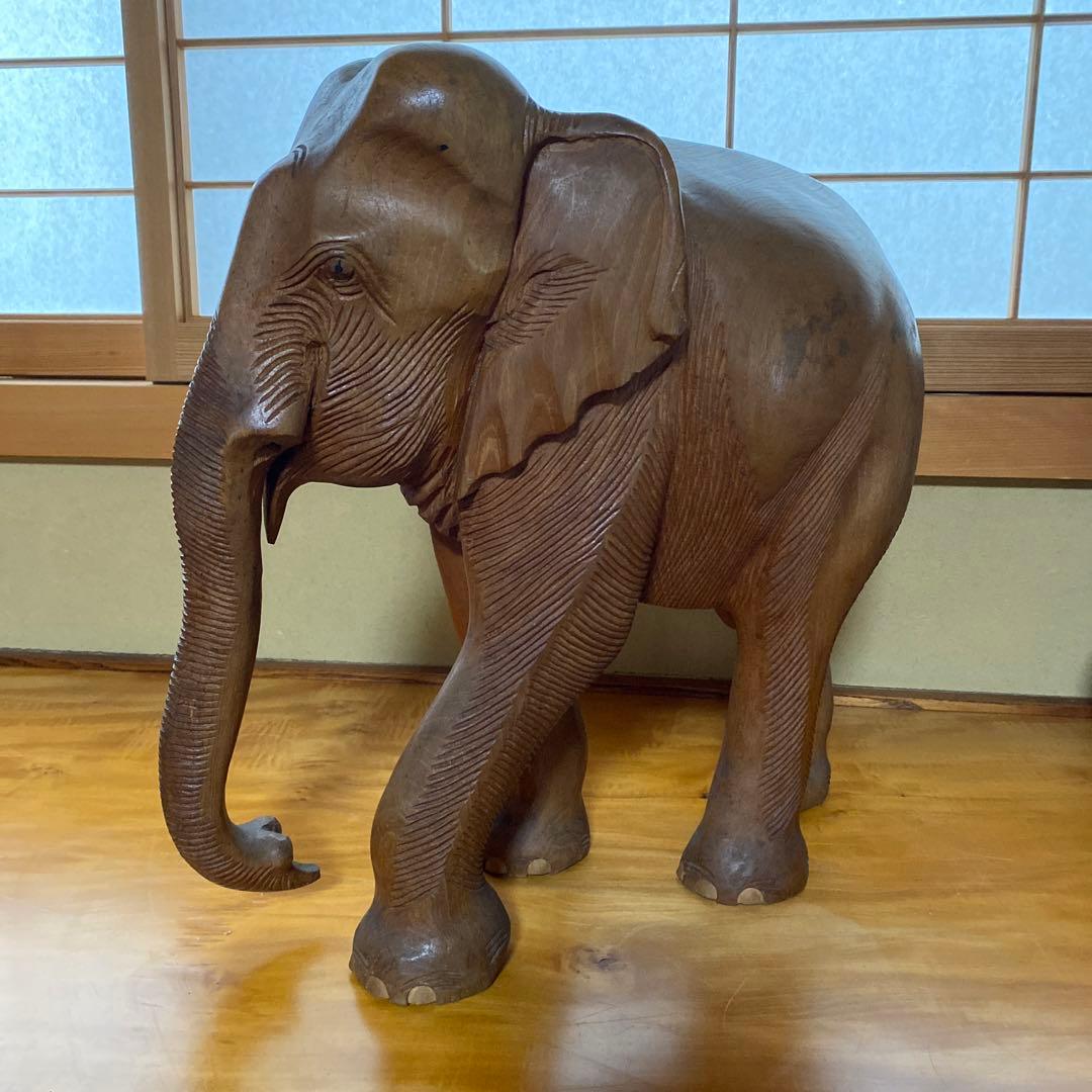 木製の像　インテリア　置き物 オブジェ アンティーク