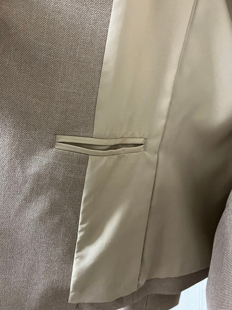 1度着用　PLST シャークツイードカラーレスジャケット＋パンツ