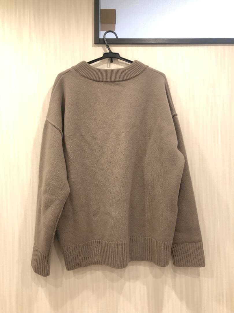 AMI PARIS グレー アルパカ Ami De Coeur カーディガン M