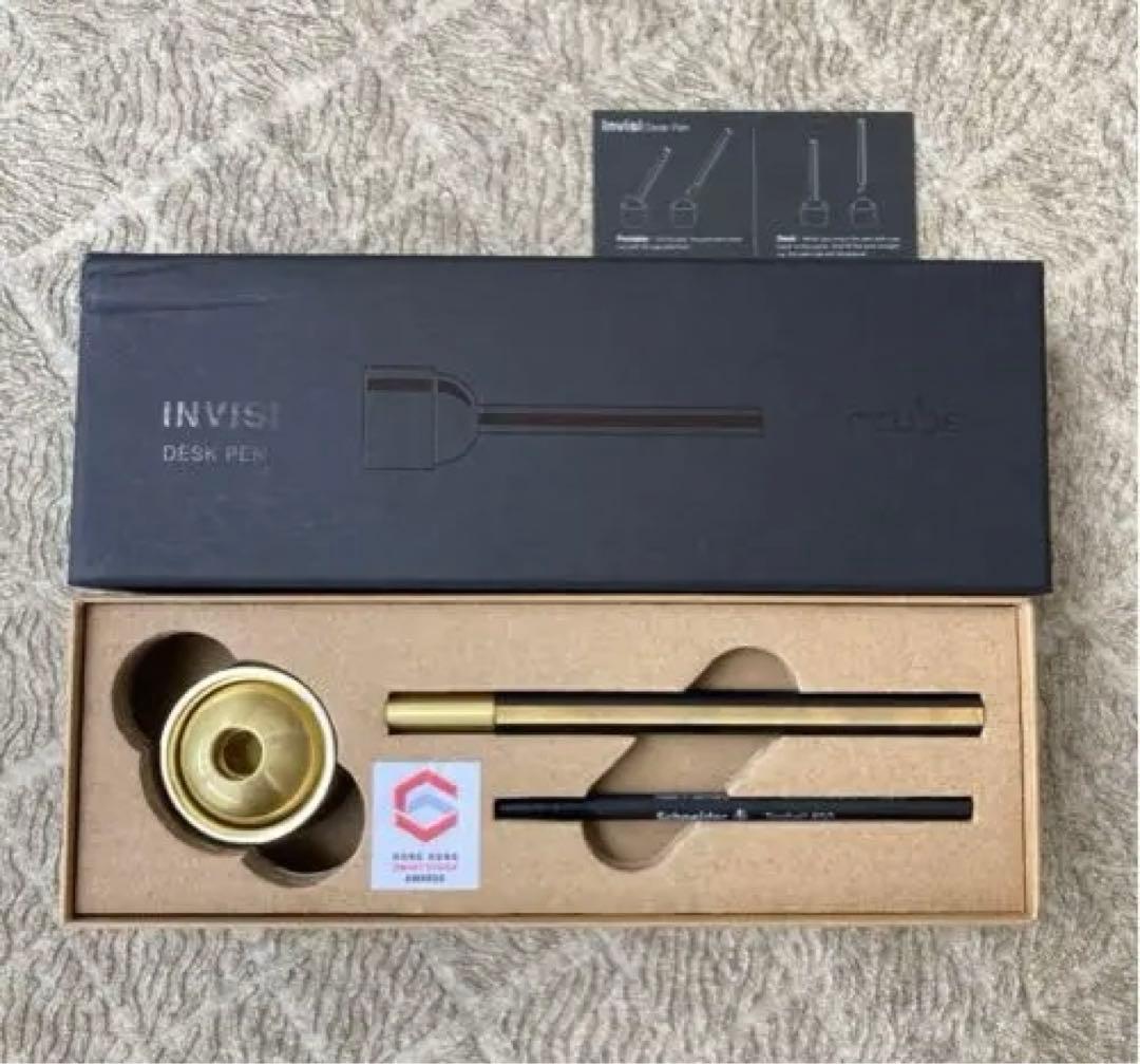 INVISI インビジ デスクペン ブラックブラス rcube アールキューブ