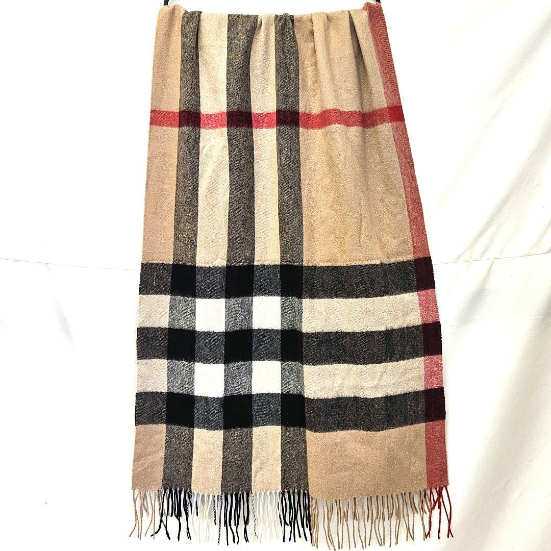 BURBERRY バーバリー チェック カシミヤ ウール ストール マフラー