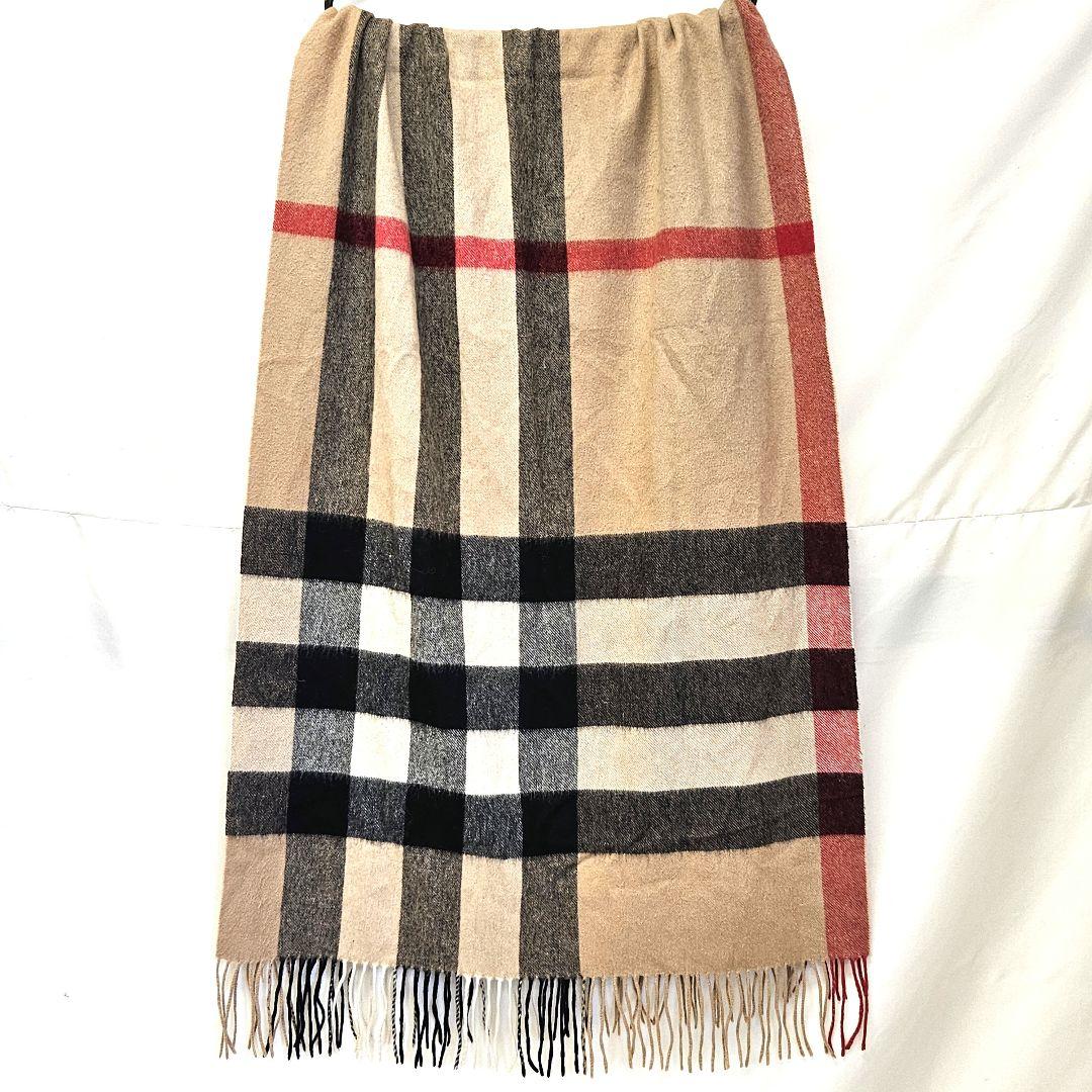 BURBERRY バーバリー チェック カシミヤ ウール ストール マフラー