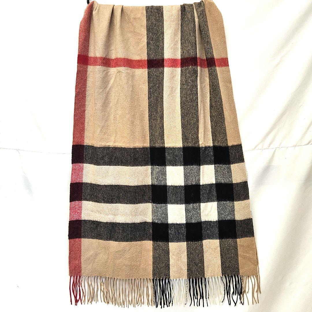 BURBERRY バーバリー チェック カシミヤ ウール ストール マフラー