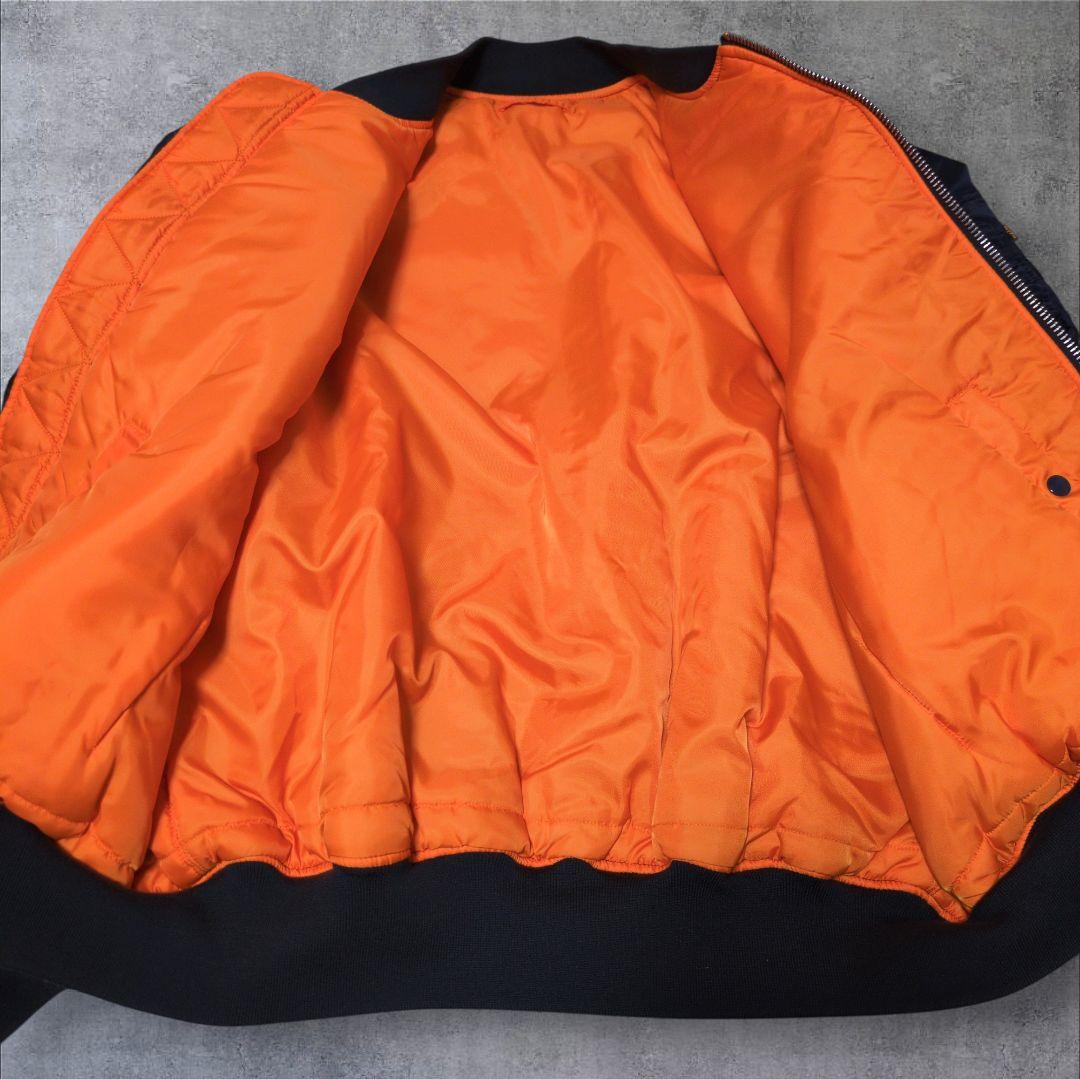 未使用級✨アルファインダストリーズ MA-1 ネイビー 5L 大きいサイズ