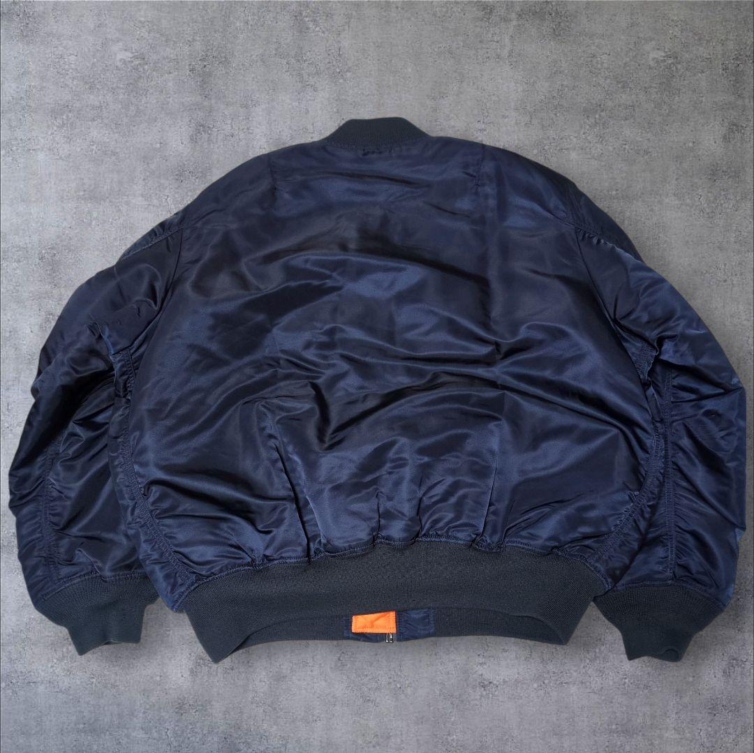 未使用級✨アルファインダストリーズ MA-1 ネイビー 5L 大きいサイズ