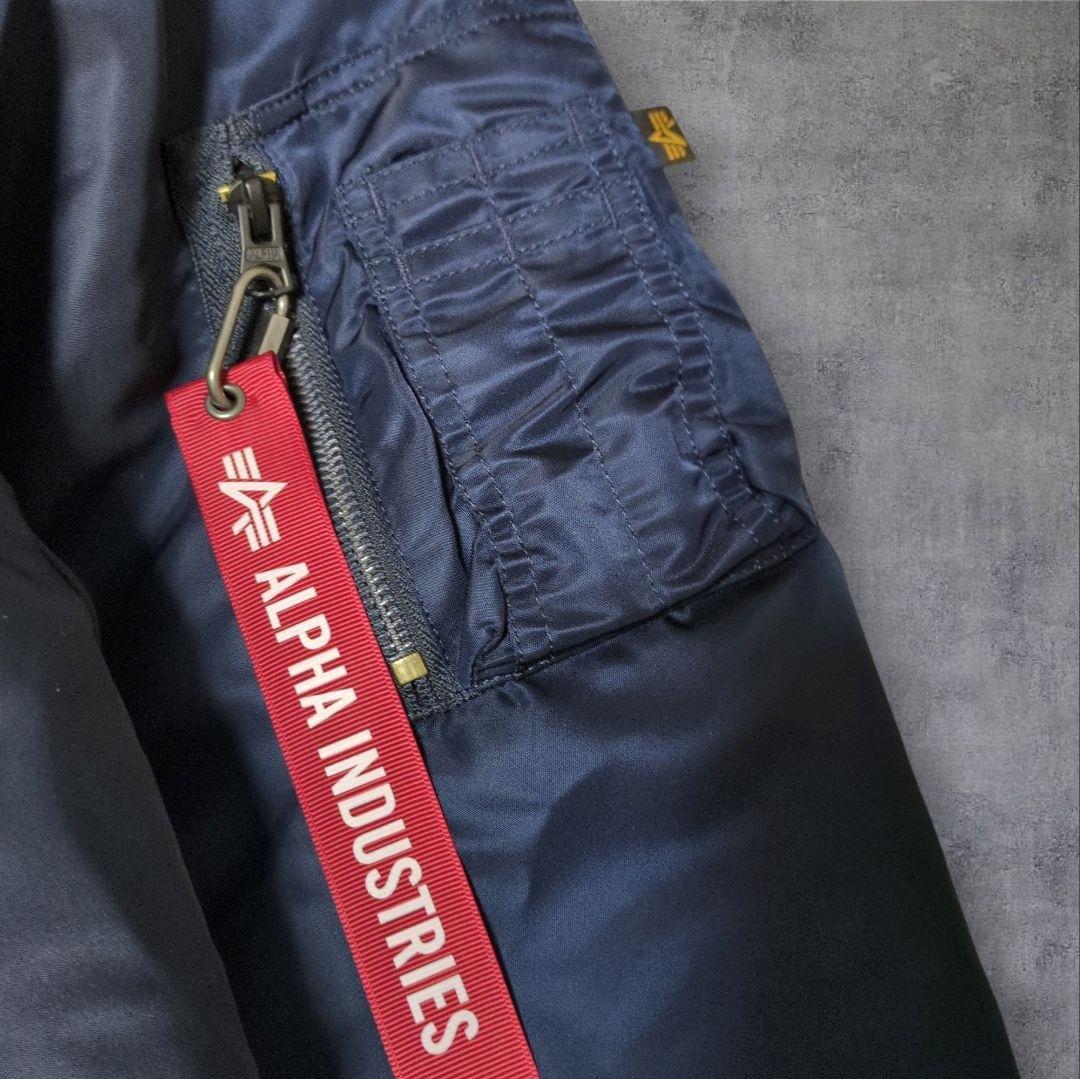 未使用級✨アルファインダストリーズ MA-1 ネイビー 5L 大きいサイズ