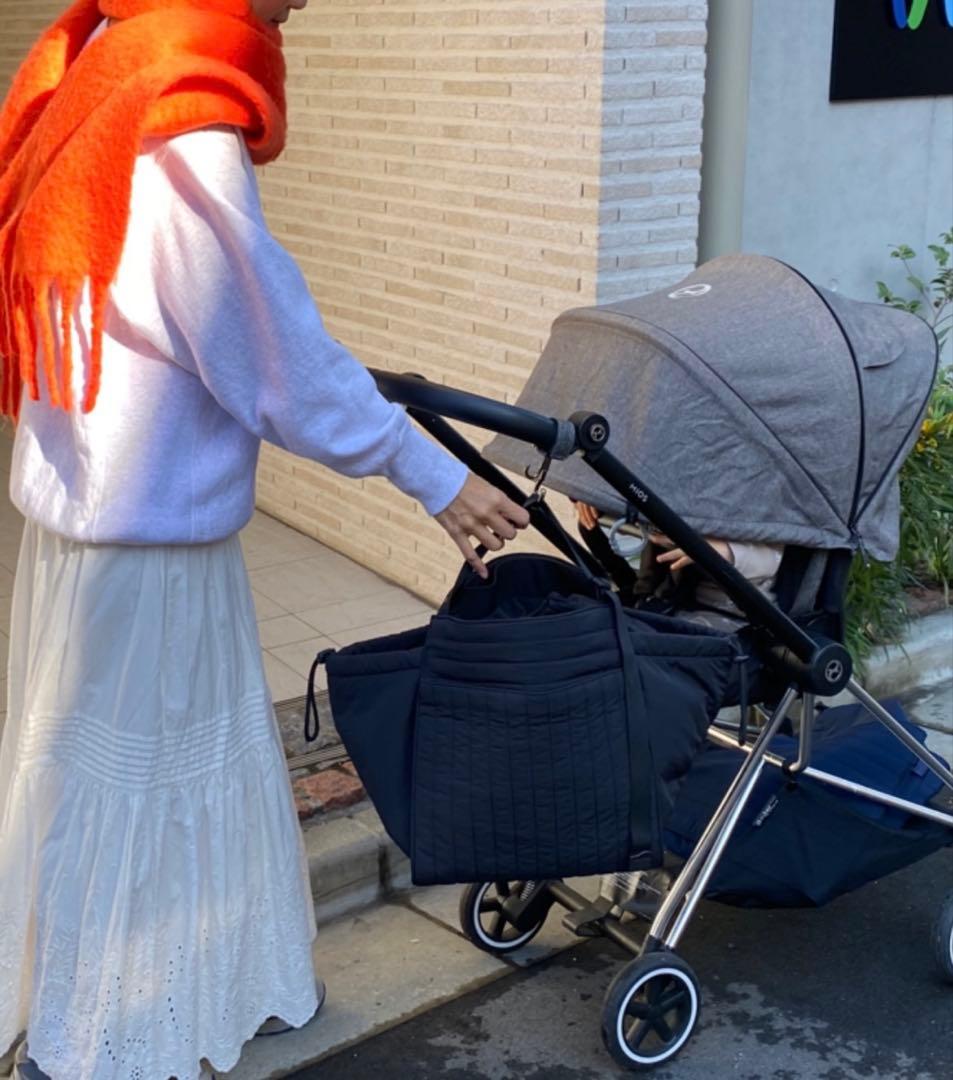 SOLPRESA ブラック Mサイズ マザーズバッグ