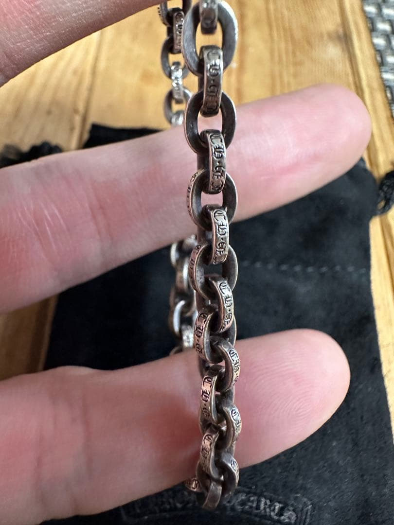 クロムハーツ ペーパーチェーンブレスレット正規品