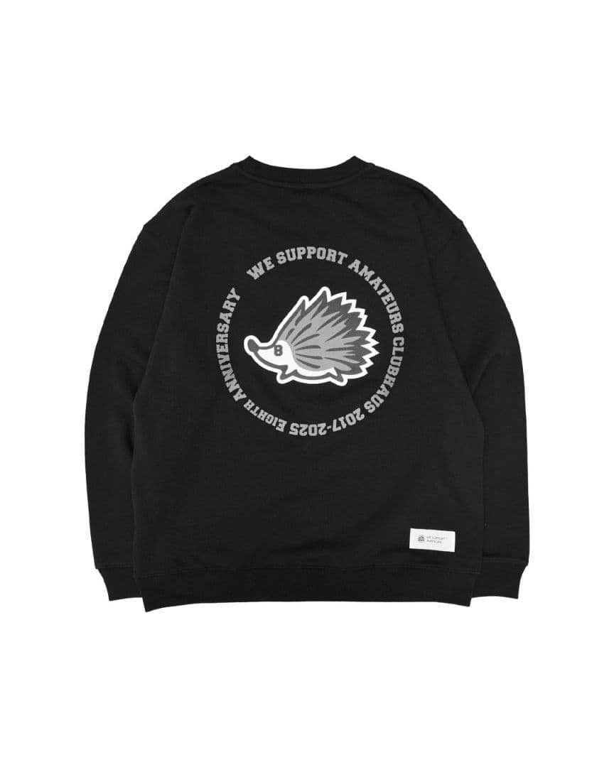 新品 クラブハウス clubhaus スウェット BLACK 8周年 XLサイズ