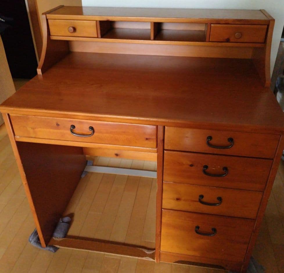 セミアンティーク　木製デスク