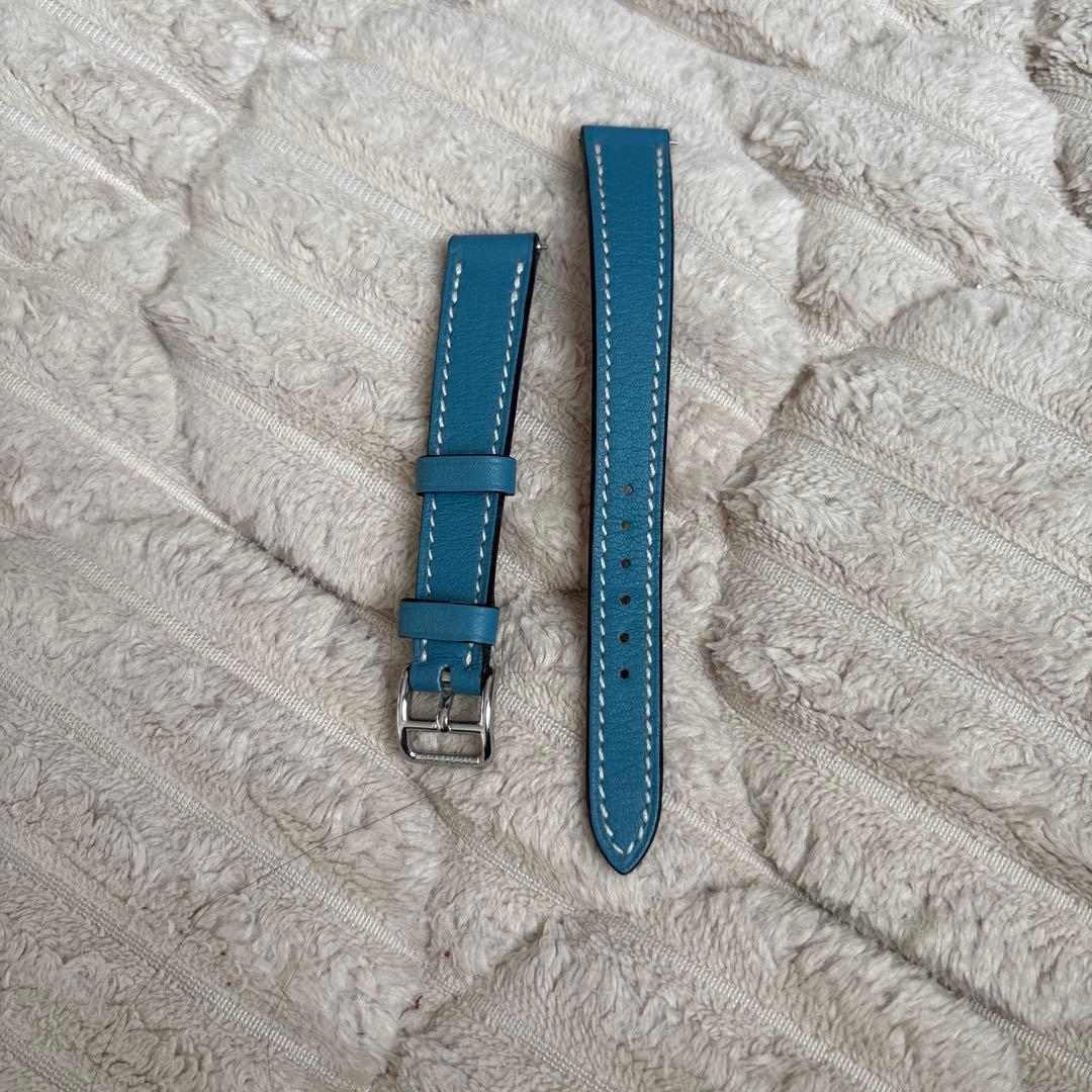 レザー時計バンド HERMES エルメス　青