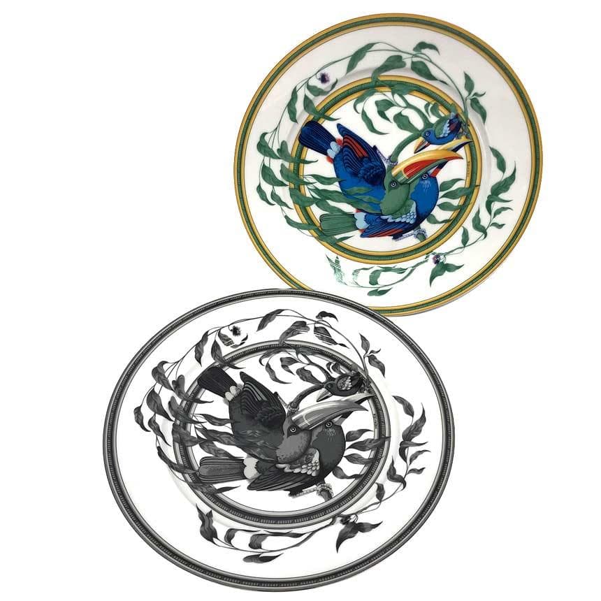 HERMES トゥカン ディナープレート セット 鳥 大皿 aq12453