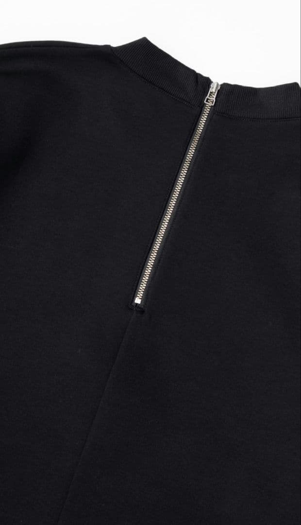 BAKUNEテックスウェット ワンピース コンフォートテックウェア ブラック