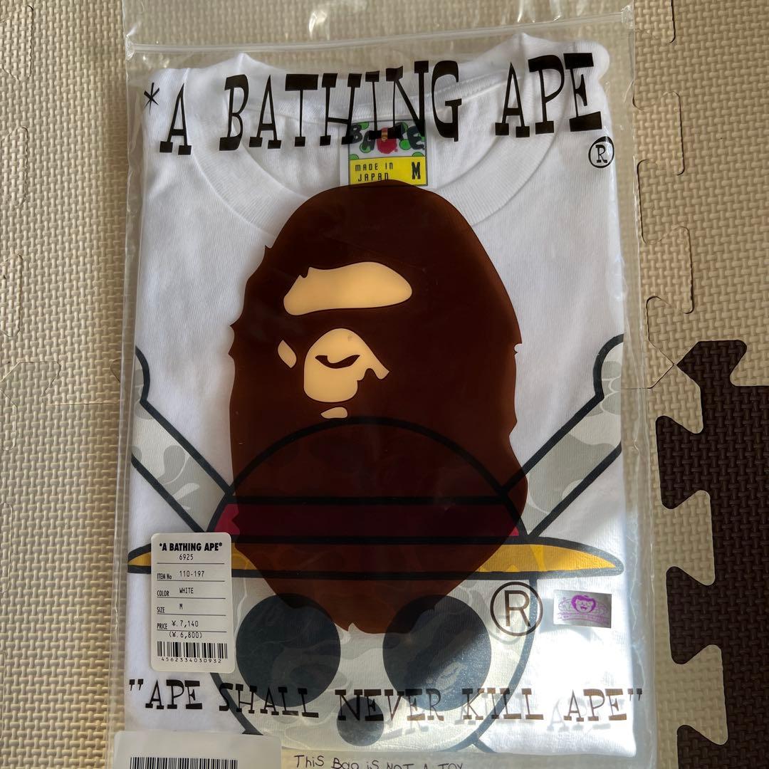 A BATHING APE×ONE PIECE Tシャツ Mサイズ