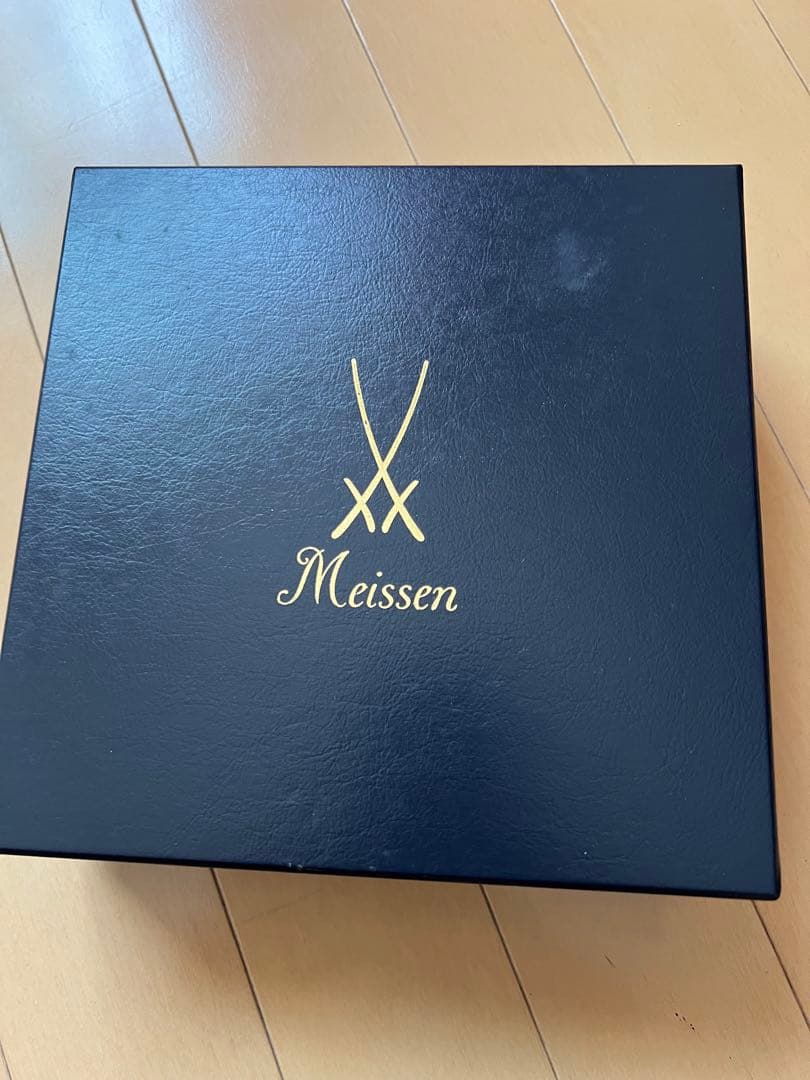 マイセン　朱金オニオンプレート