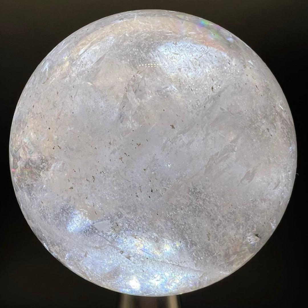 ✳️極品✨美煌なレインボーと透明度‼️ハイクオリティ✨レインボー 水晶 丸玉 天然石