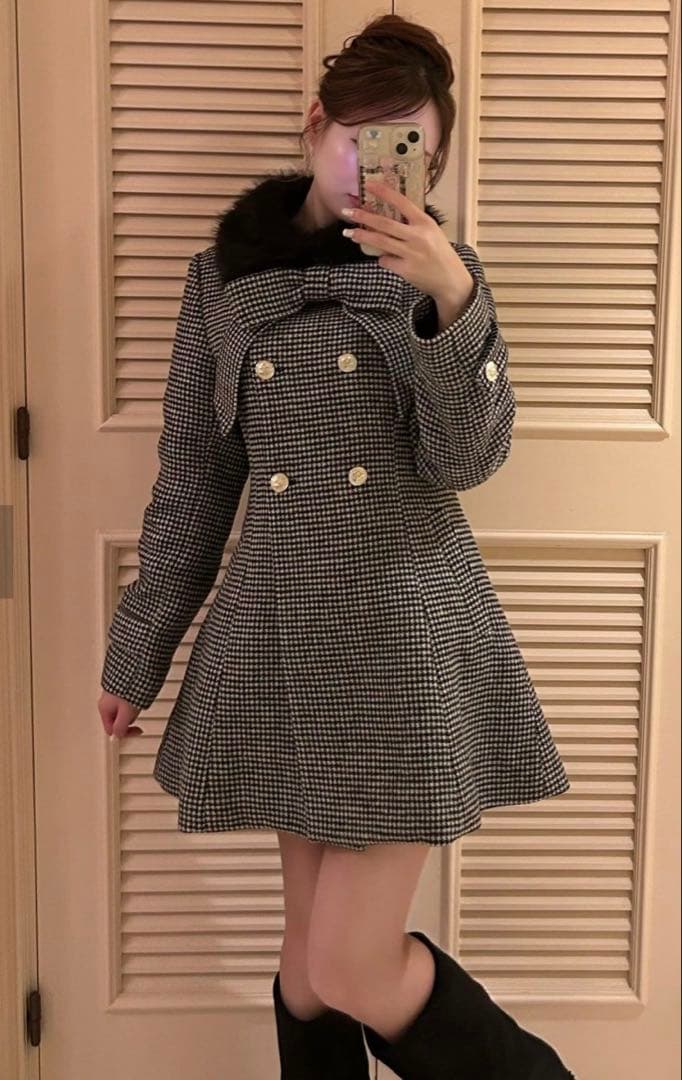 Olive des olive Keru マルチwayリボンミドルコート