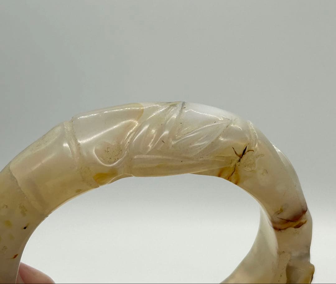 ※メノウ　竹節式ハングル　重さ92g 送料込み1217