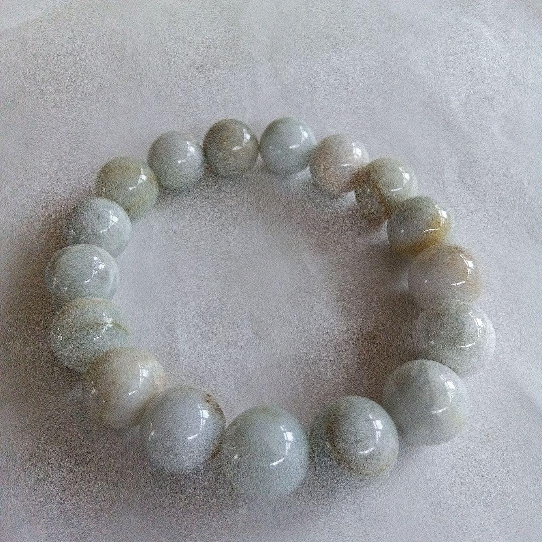 希少、最上級品、国石、綺麗色)糸魚川翡翠ブレスレット、13mm※歳末値引中※