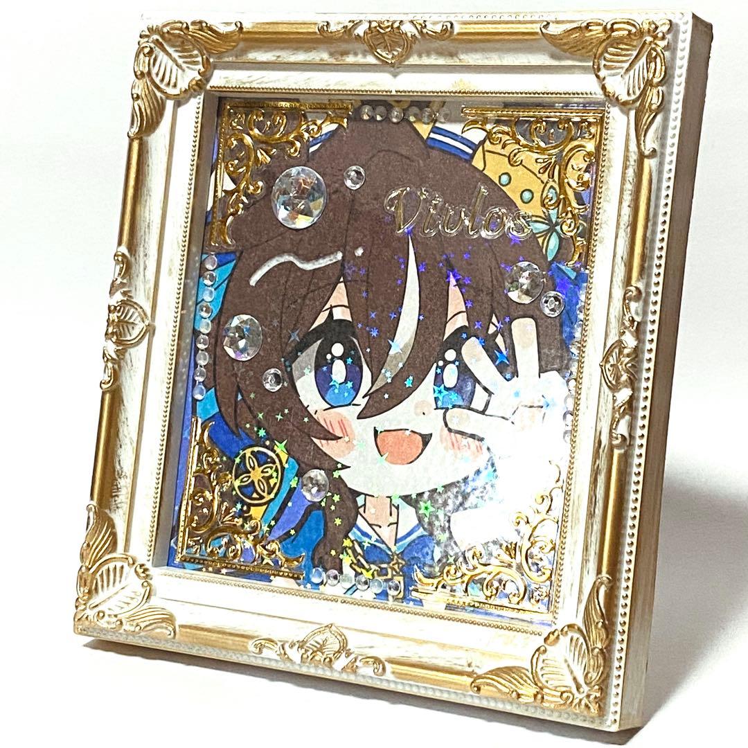 ゆ*お様 額付き＊ウマ娘 シュヴァルグラン＆ヴィブロス＆ジェンティルドンナ 手描