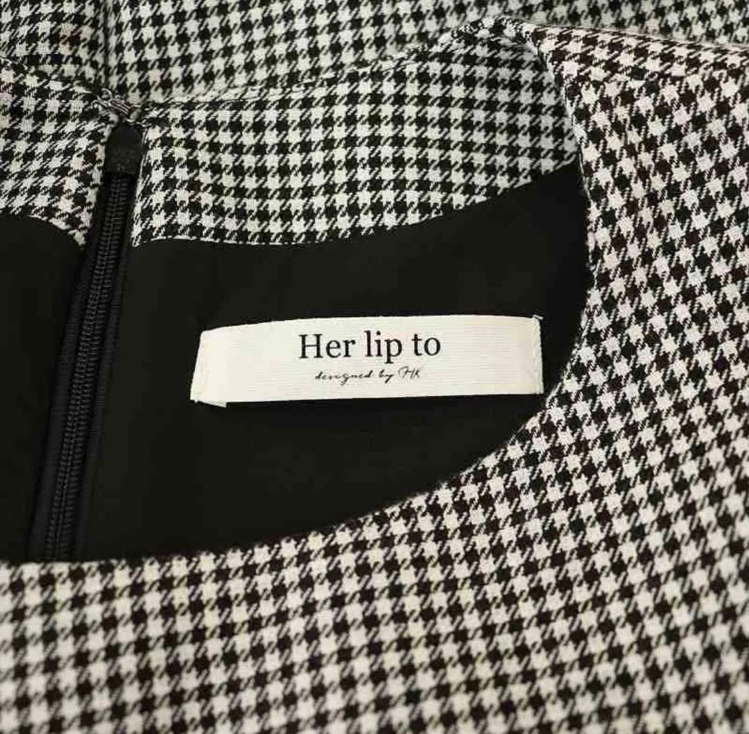 ハーリップトゥLady Checkered Belted Midi Dress