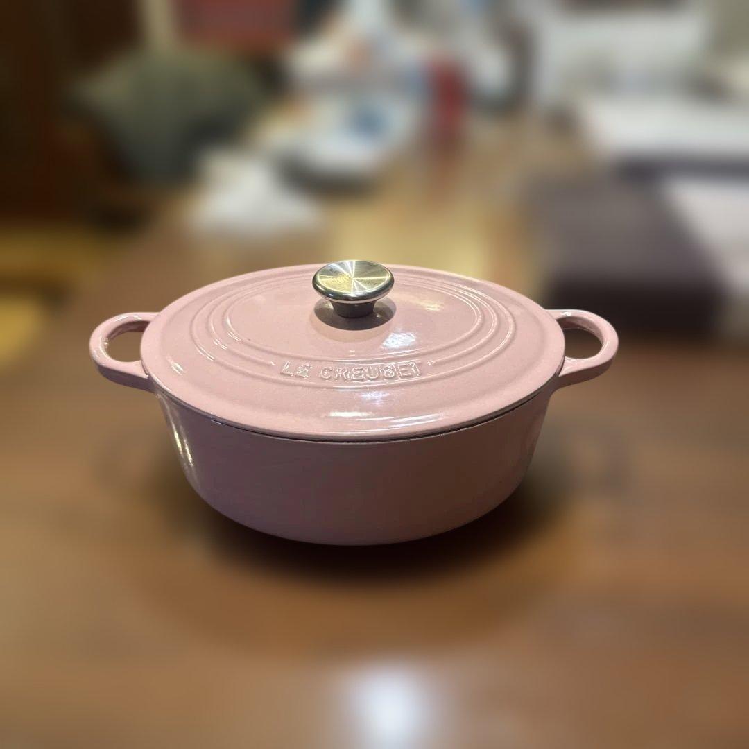LE CREUSET 両手鍋 25cm ピンク オーバル